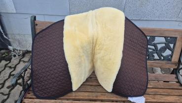 Preview: Christ Sattelunterlage Champ, für Fellsattel Iberica Pony, braun, neuwertig